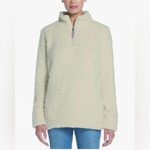 WEATHERPROOF VINTAGE | Women’s Cream Pullover Sherpa | Size Medium